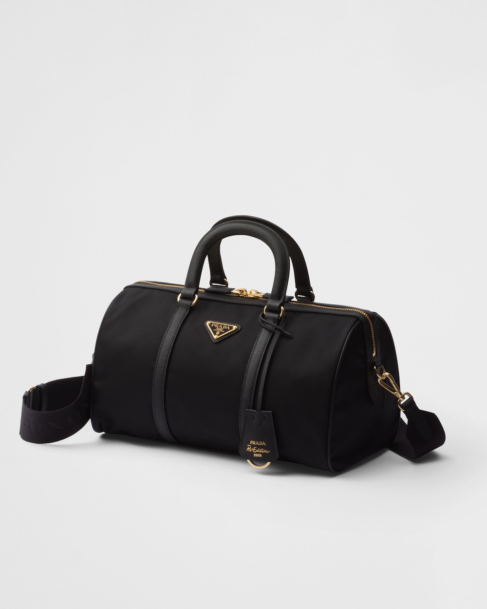 Prada Re-Edition 1978 Medium Re-Nylon and Saffiano Leather Top-Handle Bag - Image 2